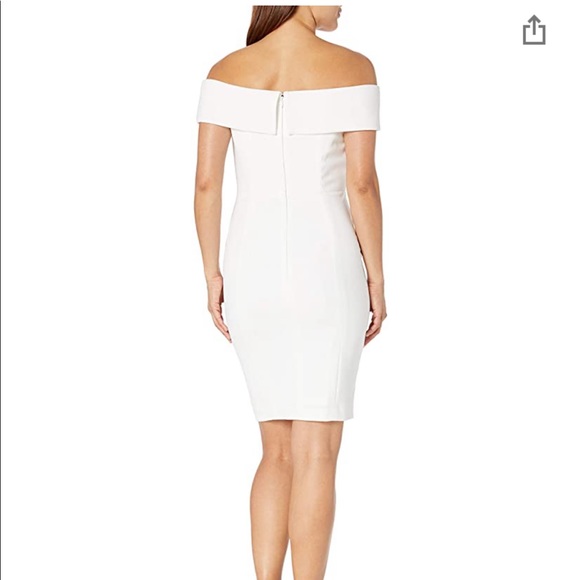 NWOT Calvin Klein Off the Shoulder Dress - Picture 2 of 8